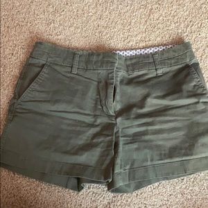 Olive green shorts